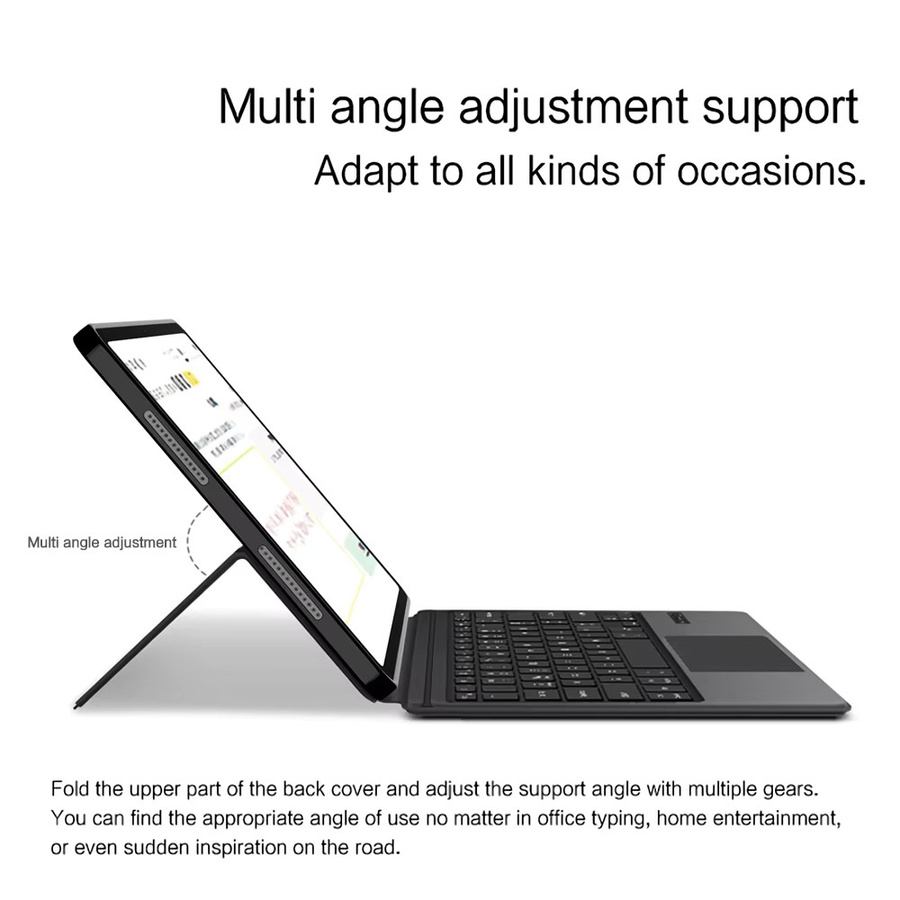 Smart Keyboard Cover mit Touchpad für Honor Pad 20 2026 12,1 Zoll Hülle in Schwarz - Bild 3