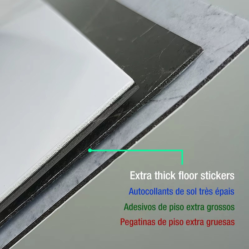 12 Stück selbstklebende PVC-Wandaufkleber von Butchic in quadratischer Form für Fliesen, Boden und Möbel, wasserdichte Tapete in modernem Design - Bild 3