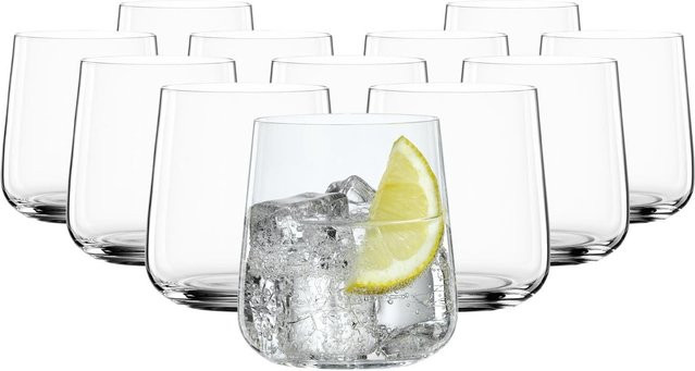 Spiegelau Style Tumbler Trinkbecher aus Kristallglas, transparent, 12er Set, 340 ml - Bild 1