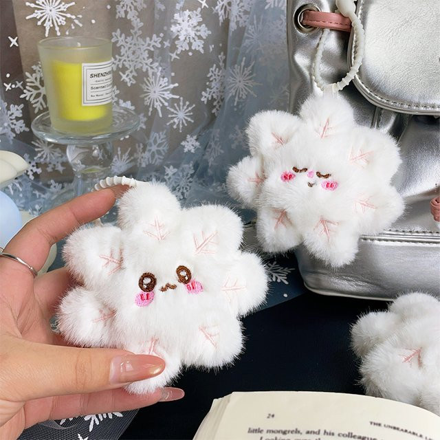 RCDRIFT Winterliche Schneeflocken-Puppe, Schlüsselanhänger, Plüschfigur - Bild 1