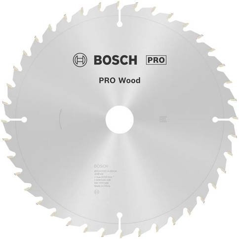 Bosch Optiline Wood Kreissägeblatt für Kapp- und Gehrungssägen, Farbe: Silber, Durchmesser: 254 mm, Bohrung: 30 mm, Dicke: 2 mm, 40 Zähne, Hartmetallbestückung - Bild 1