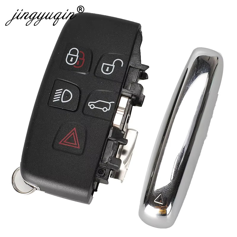 Jingyuqin Remote Auto Keyless für Jaguar Xe XF XK XJ F-Typ und Range Rover Discovery Sport Evoque mit Schlüsselanhänger in Schwarz (315MHz/434MHz) - Bild 3