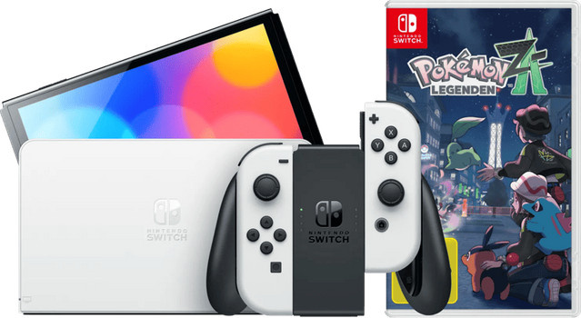 Nintendo Switch OLED Konsole Weiß mit Pokémon-Legenden: Z-A - Bild 1