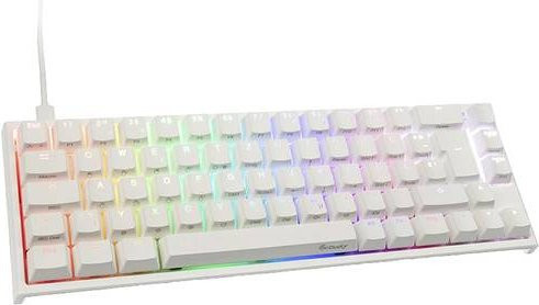 Ducky ONE 2 SF Mechanische Gaming-Tastatur mit MX-Red Switches, QWERTZ Deutsch, Weiß - Bild 1