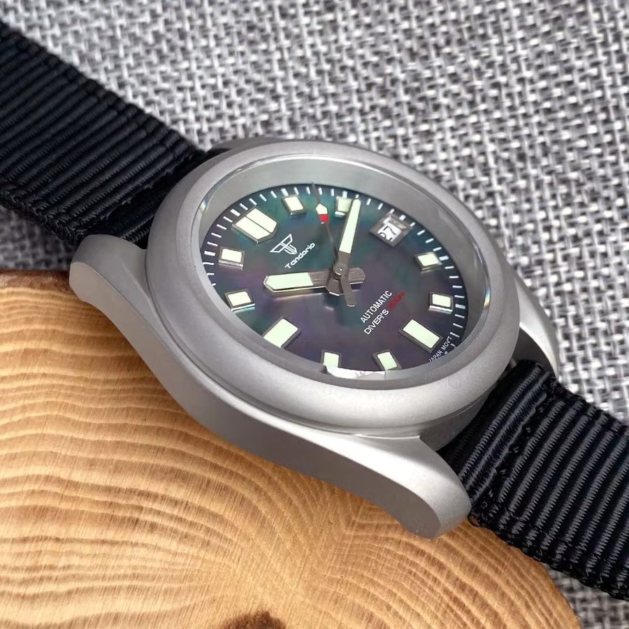 Tandorio Armbanduhr, Automatik, Edelstahl, Schwarz, 40 mm, Herren - Bild 3