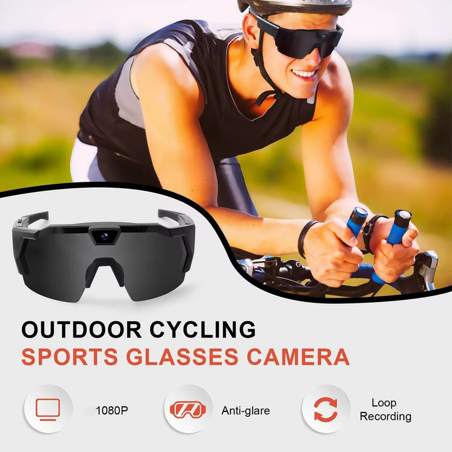 BLUELANS 4K POV-Brille intelligente Baseball-Sonnenbrille mit Kamera für Fotos und Videos - Bild 3