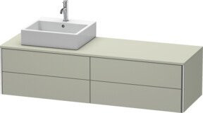 Duravit Waschtischunterschrank XSquare in Tau s-matt mit 4 Schubladen, B/T/H: 160 x 54,8 x 40 cm - Bild 1