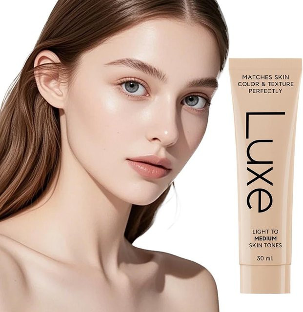 Luxe Research Flüssige Foundation, Matt, Creme - Bild 1