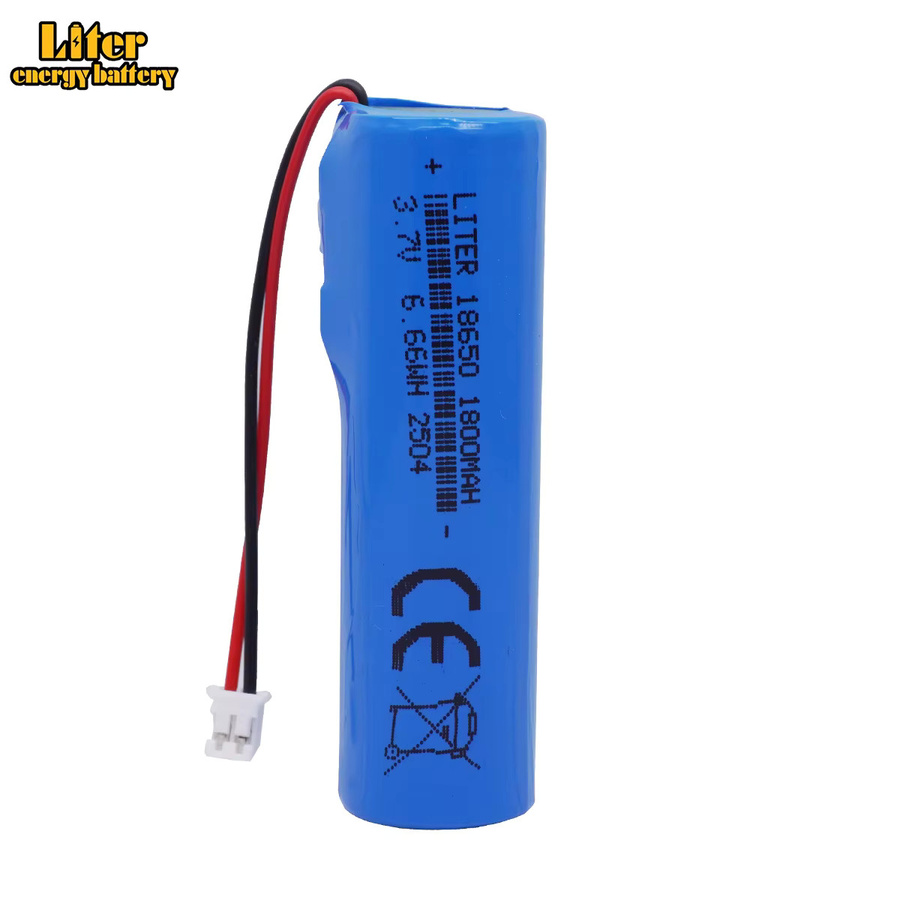 Wiederaufladbare Lithium-Batterie 18650 Li-Ion mit PCB PH2.0-2P, 3,7 V, 1800 mAh, Blau - Bild 2