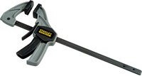 Stanley FatMax Einhandzwinge S in Schwarz-Grau mit 120 mm Spannweite und 15 kg Klemmkraft - Bild 1
