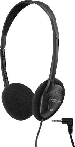 Monacor MD-302 On-Ear Kopfhörer kabelgebunden in Schwarz mit 3,5 mm Jack - Bild 1