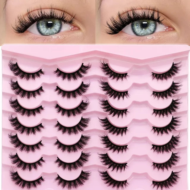 Veltrinay 3D-Wispy falsche Wimpern, Unisex - Bild 1