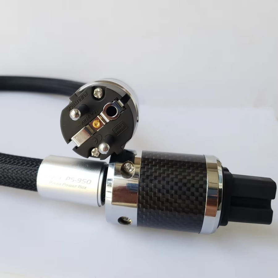 Furutech Alpha PS-950 HiFi Schuko Netzkabel mit Rhodium und Carbon Fiber in Schwarz - Bild 4