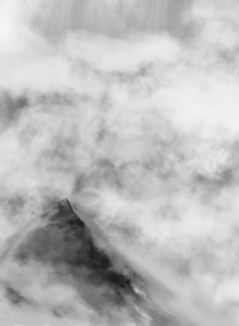 Coordonne Panorama-Tapete Bruma Storm in Grau aus Vlies und Vinyl - Bild 1