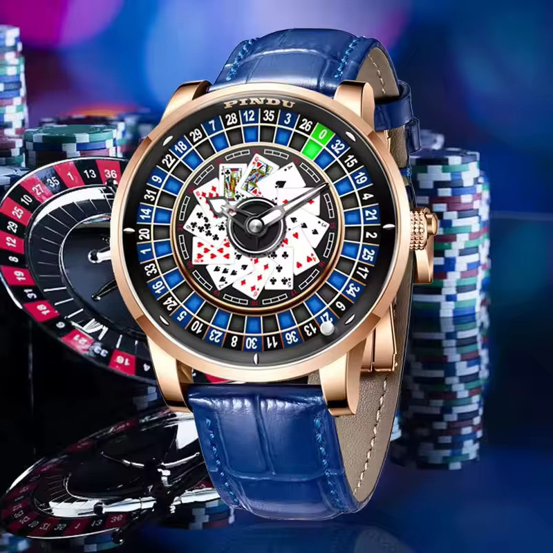 PINDU Design Herrenuhr, Automatik, Edelstahl, Saphirglas, Roségold - Bild 5