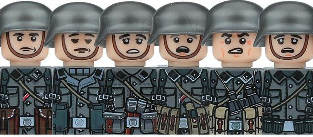 Yiran toy WK2 Militärische Deutsche Soldaten Figuren, Bausteine, ab 14 Jahren - Bild 1