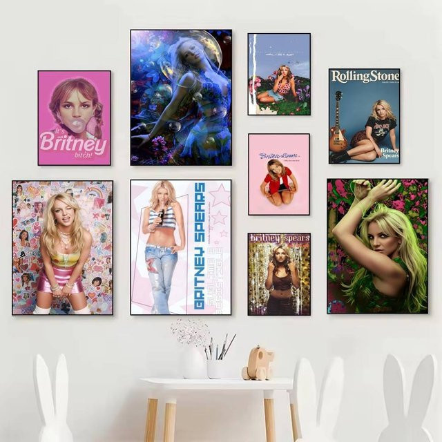 Britney Spears Poster Wandaufkleber Bilibili Mehrfarbig - Bild 1