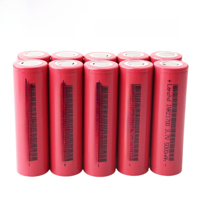 Lanzhd Li-ion Akku-Pack 21700 3,7V 5000mAh 25A 5C in Rot für Spielzeug, Werkzeuge und Taschenlampen - Bild 1
