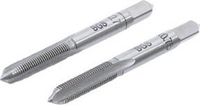 BGS Gewindebohrer Set Vor- und Fertigschneider M6 x 0,75 mm, 2-teilig, silber - Bild 1