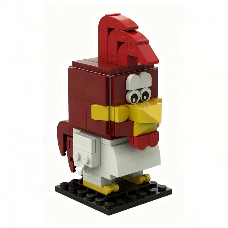 Looney Tunes Foghorn Leghorn Brickheaded Modell Gebäude, 112-teiliges Set - Bild 2
