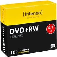 Intenso DVD+RW Rohlinge 4,7 GB 4x im 10er Slimcase - Bild 1