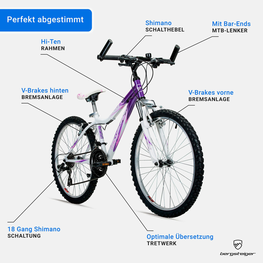 Bergsteiger Mountainbike Verona, 24 Zoll - Bild 3