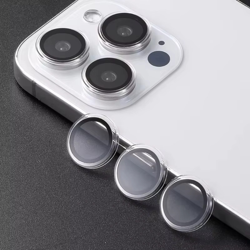 HD Gehärteter Glas Kameralinsenschutz Transparent für iPhone 17 16 15 14 13 12 Pro Max Plus Mini Einzelne Linsenabdeckung - Bild 4