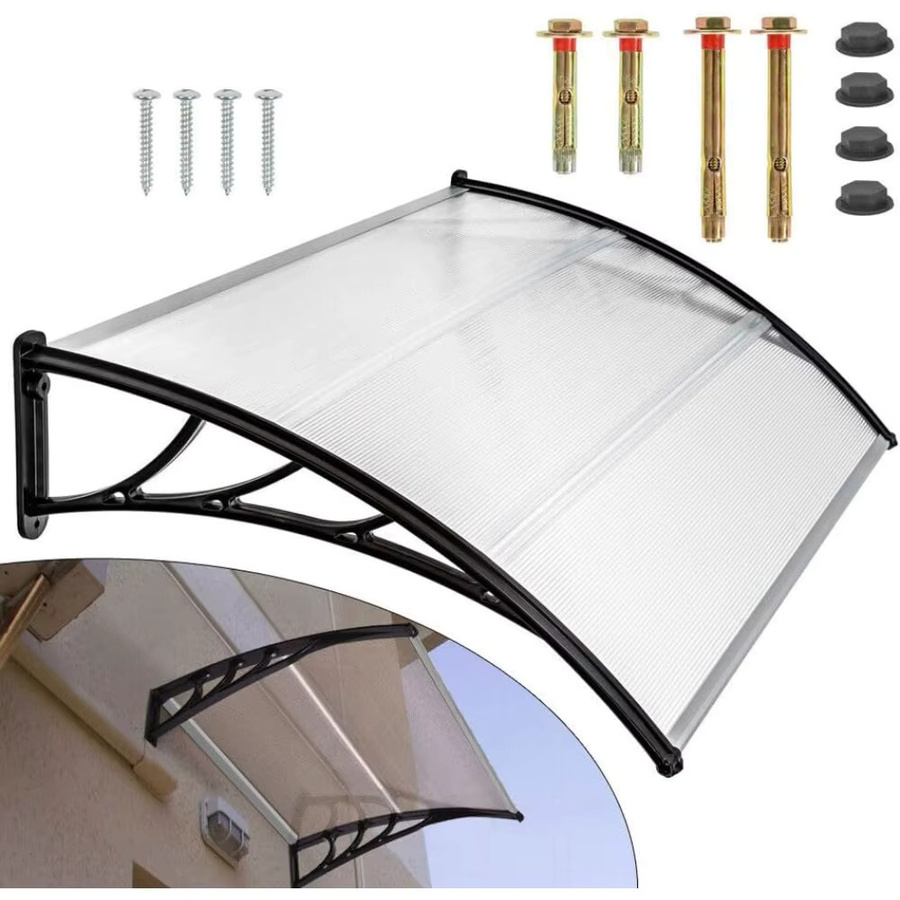 Bymaocar Outdoor-Markisenunterstand als Vordertürüberdachung und Veranda-Überdachung für Fenster und Terrasse, Breite: 150 cm - Bild 2