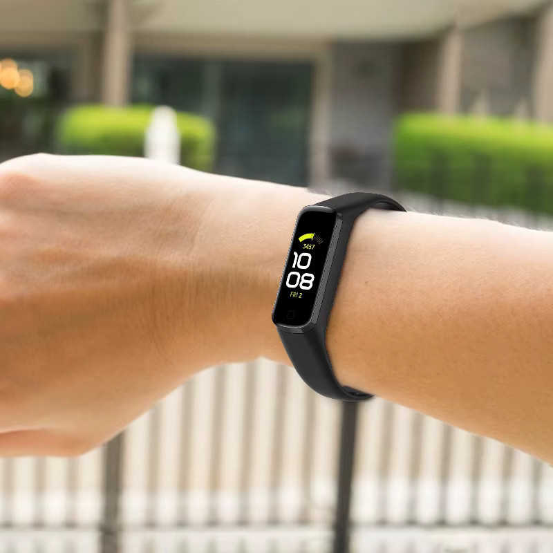 TINUORA Uhrenarmband Silikon, Samsung Galaxy Fit 2, black - Bild 4