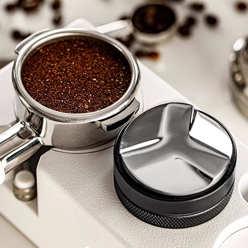 OANKR Kaffeeverteiler und Espresso-Stampfer aus Edelstahl als Doppelkopf-Nivelliergerät für Breville Bodenlose Siebträger, Durchmesser: 53 mm - Bild 6