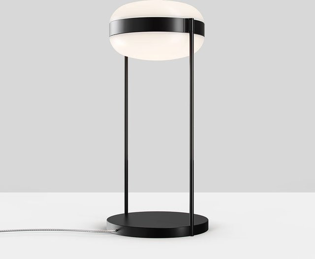 B.Lux Beaded T LED-Tischleuchte aus Glas in Opalweiß - Bild 1