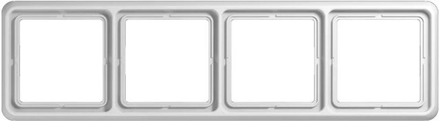 Jung Abdeckrahmen 4-fach CD500 Alpinweiß - Bild 1