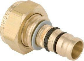 Geberit Mepla Übergang mit Überwurfmutter, Messing, Durchmesser: 26 mm - Bild 1