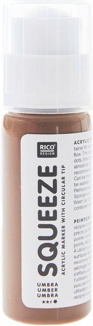 Rico Design Squeeze Acrylic Marker Acrylfarbe in Umbra Braun, 60ml - Bild 1