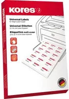 Kores Universaletiketten aus Papier in Weiß, A6, Breite: 10,5 cm, Höhe: 14,8 cm - Bild 1