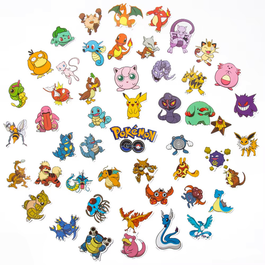 TAKARA TOMY Pokémon Pikachu Aufkleber, Bunt / Mehrfarbig, 10-teiliges Set - Bild 3