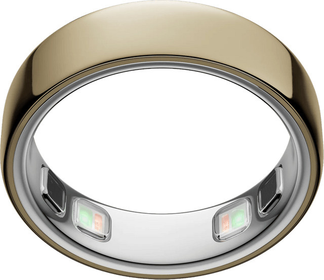 Oura Ring 5 Smart Ring mit Schlaf-Tracking und Herzfrequenzmessung in Gold, Größe 11, Unisex - Bild 1