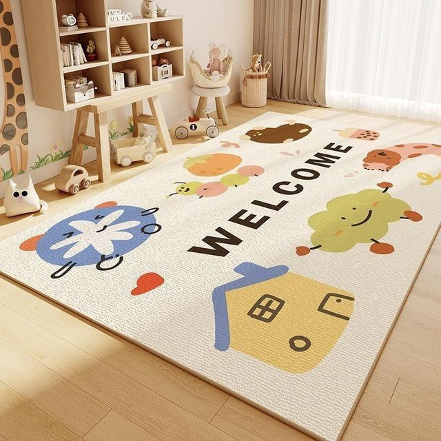 Anti-Rutsch Teppich Lodestar mit Kinder-Motiv für Wohnzimmer und Kinderzimmer, Waschbar, B/T: 40 x 60 cm, Mehrfarbig - Bild 1