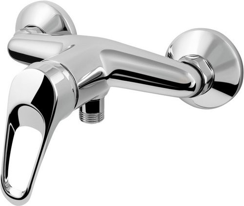 WELLWATER Einhebelmischer für das Waschbecken aus Messing in Chrom und Silberfarben - Bild 1