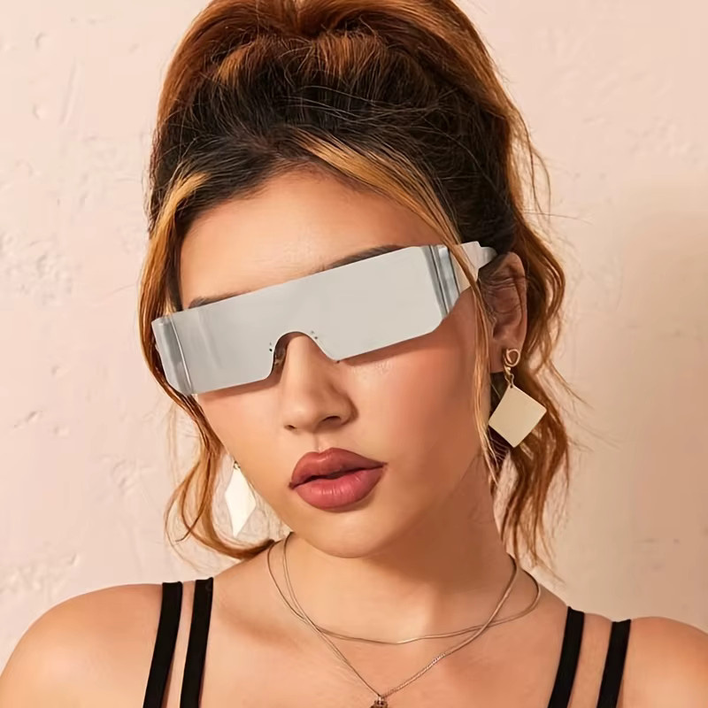 DIXSG Sonnenbrille randlos, rechteckig, Damen, verspiegelt - Bild 2
