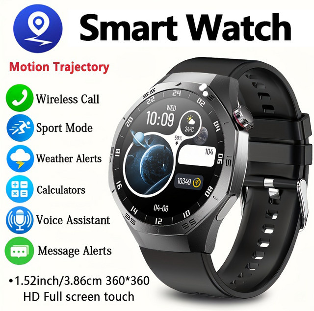 LAXASFIT Smartwatch, Silber, Unisex - Bild 1
