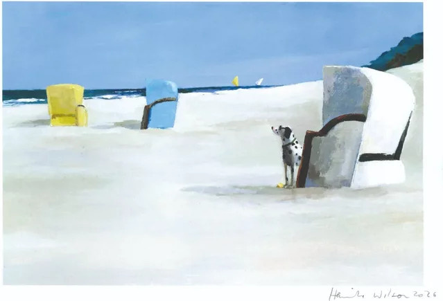 Kunstdruck Dieser eine Sommer vom Insel Verlag in Weiß und Multicolour, Format A4 - Bild 1