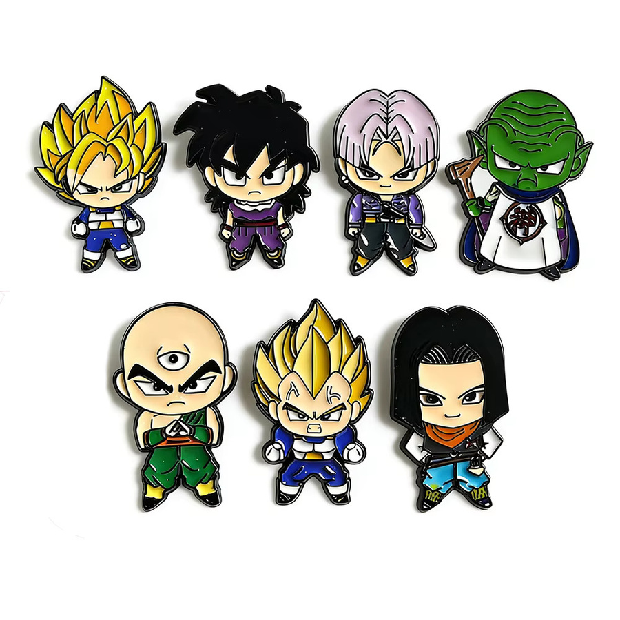 Bandai Anstecknadel-Set Dragon Ball Anime Emaille, Unisex - Bild 4