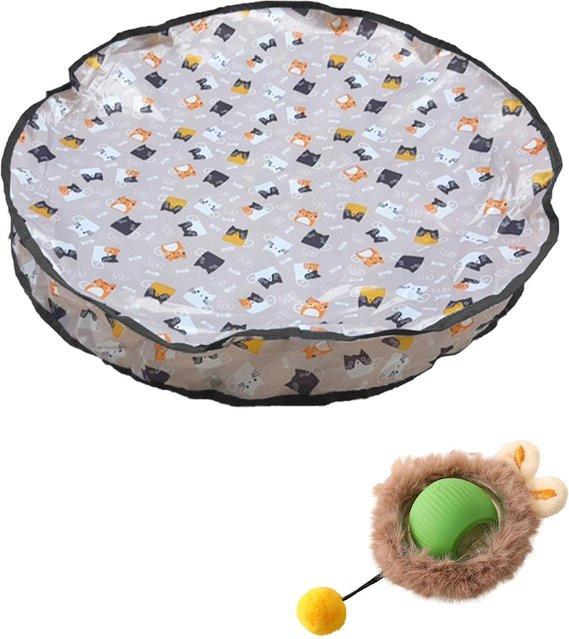 Var Vogue Interaktives Katzenspielzeug, Automatischer Rollball, Grün - Bild 1