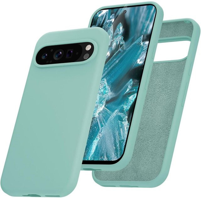 Stoßfeste Silikon-Handyhülle für Google Pixel 7a 8a 9a 6a 7 Pro 8 Pro 9 Pro XL in Türkis - Bild 1