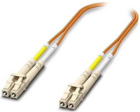 Phoenix Contact LWL-Kabel FOC-LC:PA-LC:PA-OM1:D01/5 in Orange, Länge: 5 m - Bild 1