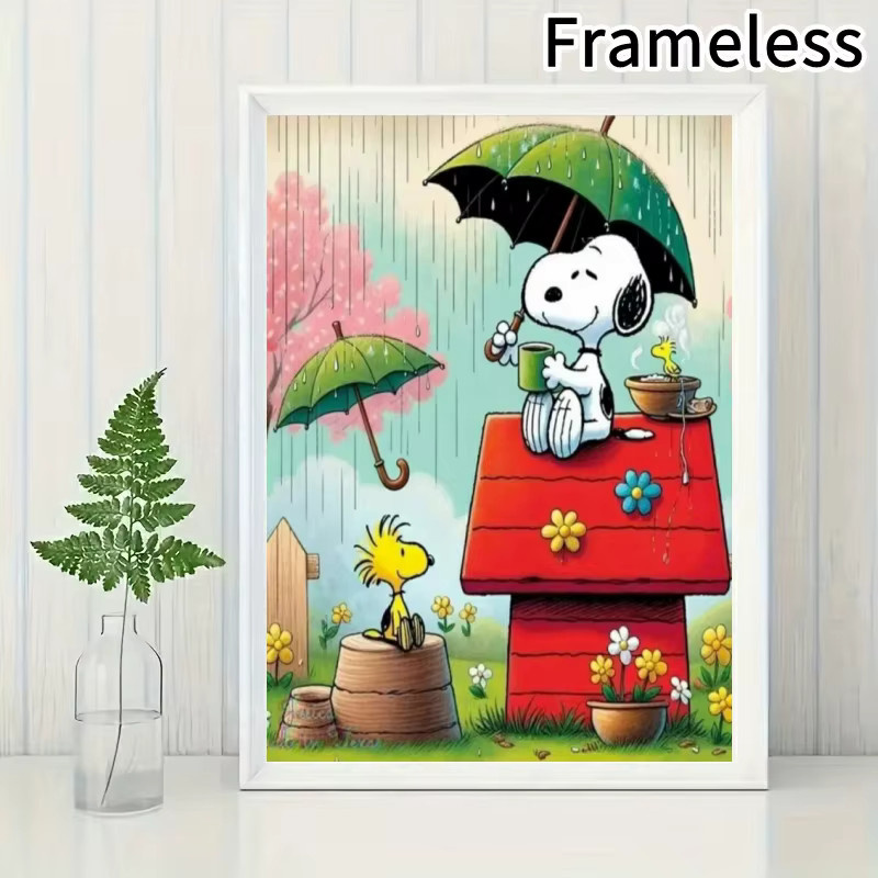 KAYOU Snoopy Diamantmalerei-Set, Schaukeln auf der Schaukel, Mosaik-Kreuzstich-Set, Stickerei - Bild 2
