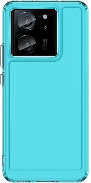 Stoßfeste Silikon TPU Handyhülle für Xiaomi 13T Pro und Xiaomi 13T in Transparent und Turquoise - Bild 1