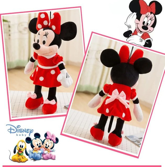 Disney Mickey Minnie Maus Plüschtiere, 35cm, Rot Rosa - Bild 1