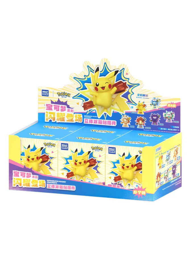 Bandai Pokémon Blind Box Pikachu Charmander Gengar, 3D Kühlschrankmagnet - Bild 4